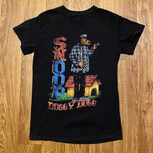 Snoop Dogg Shirt Mens Small Black Snoop Doggy Dogg Rap‎ Hiphop
